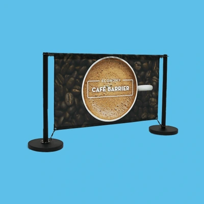 Cafe Barrier Economy 1500 Single Sided Front