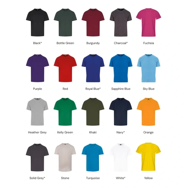  Tshirt Colour Oprions Image