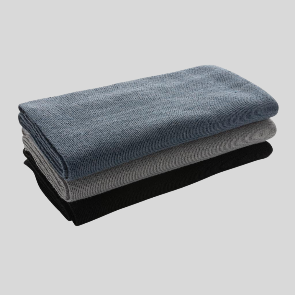 Impact Aware Polylana Scarf in Blue, Grey and Black Colours