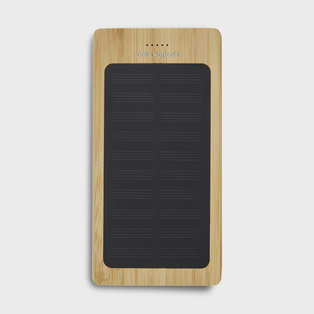 Alata 8000 mAh Bamboo Solar Power Bank