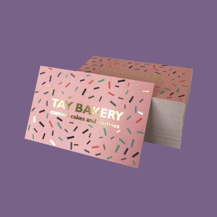 Metallic Foil Business Cards