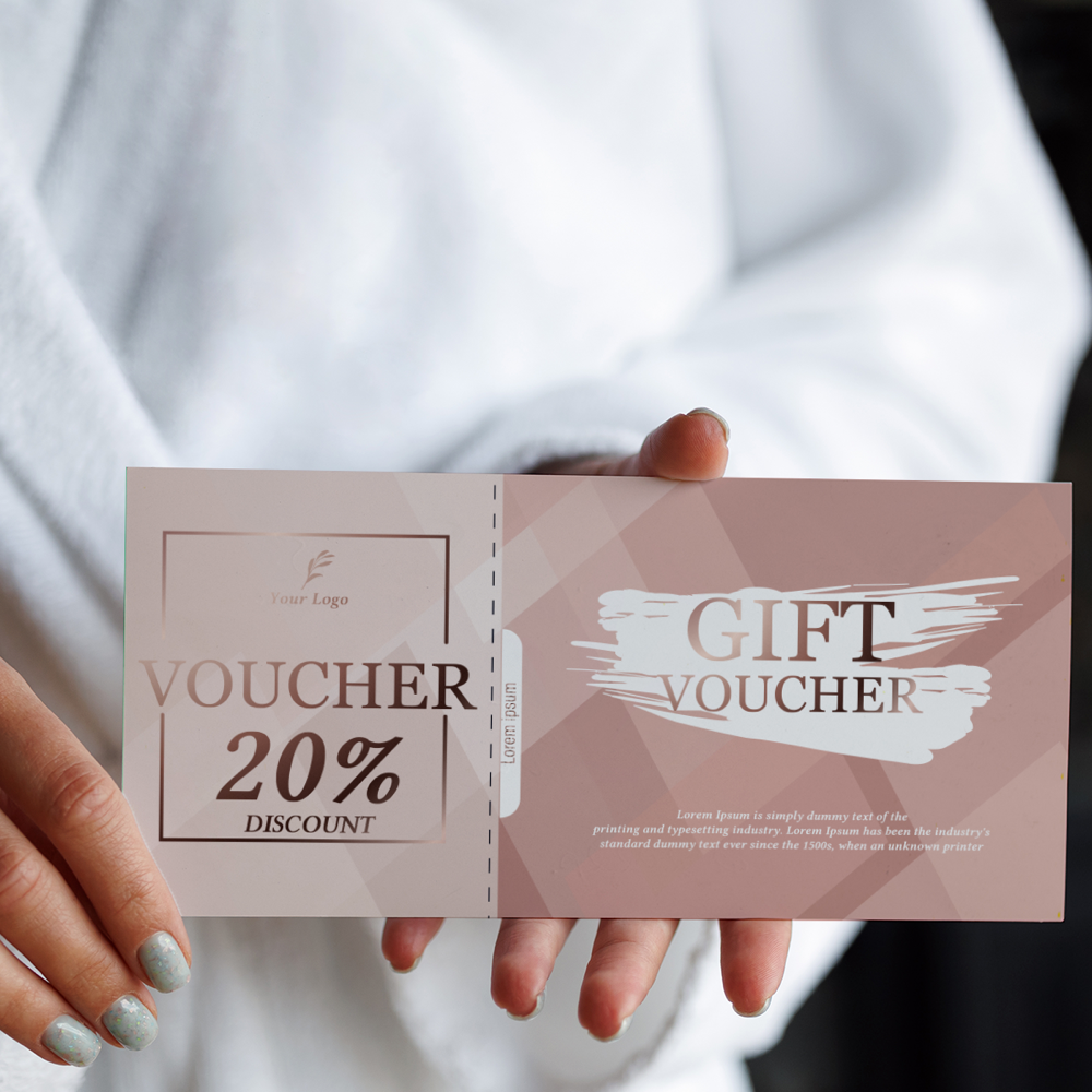 Vouchers with Exclusive Finishes