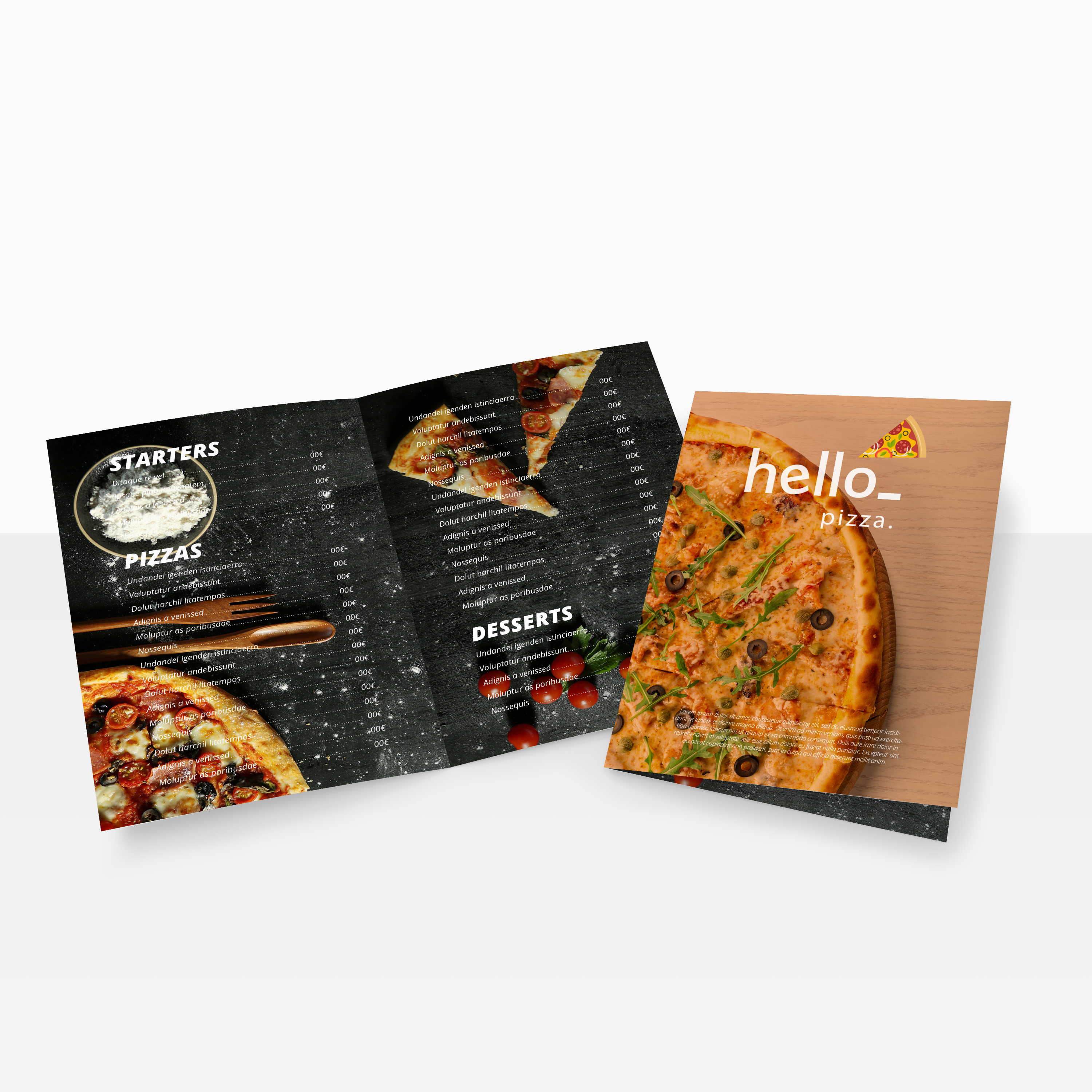 Half Fold Menus