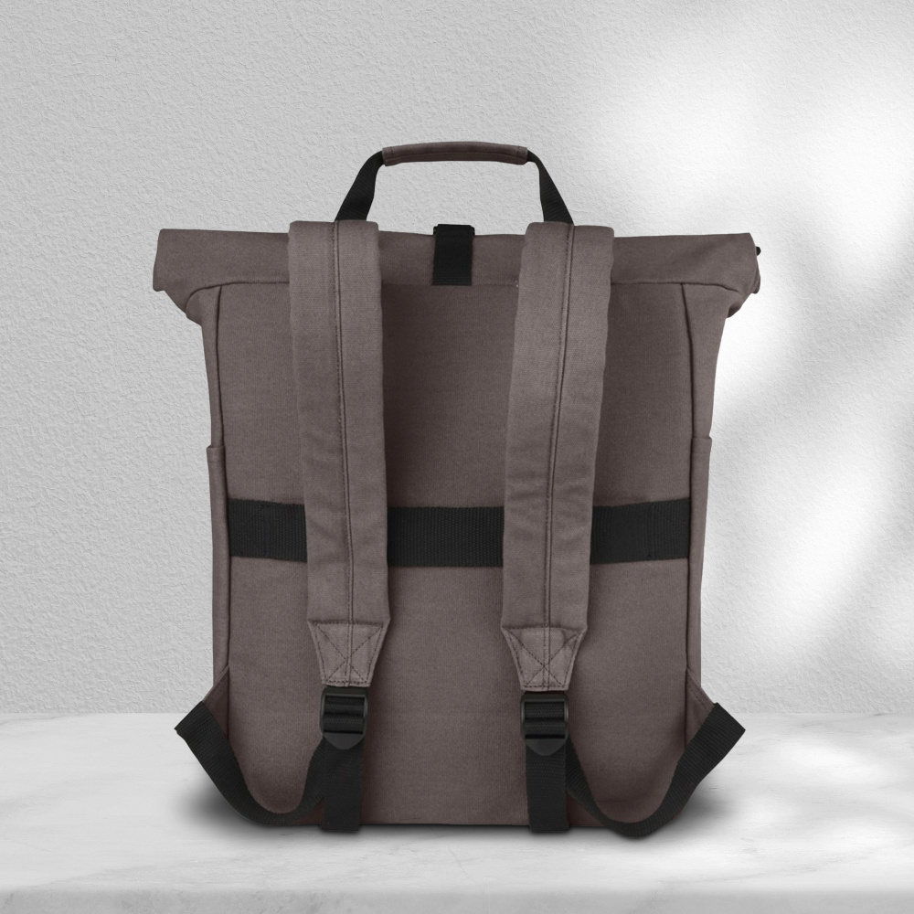 GRS Recycled Canvas Roll-top Laptop Backpack