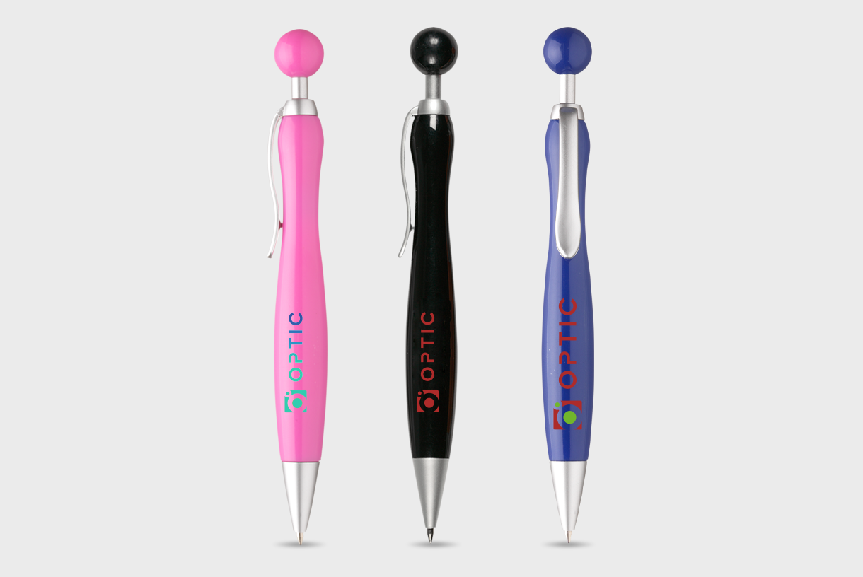 Ballpoint Pen with Round Clicker