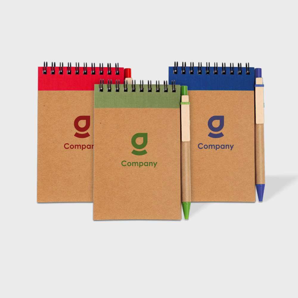 Cardboard Notebook A6 with Ballpoint 2