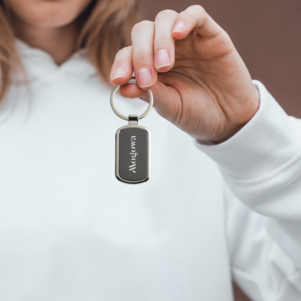 Glossy Rectangle Keyring