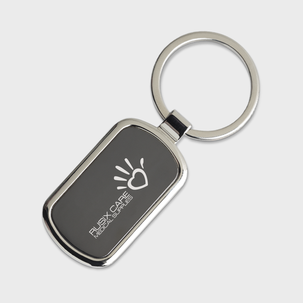 Glossy Rectangle Keyring