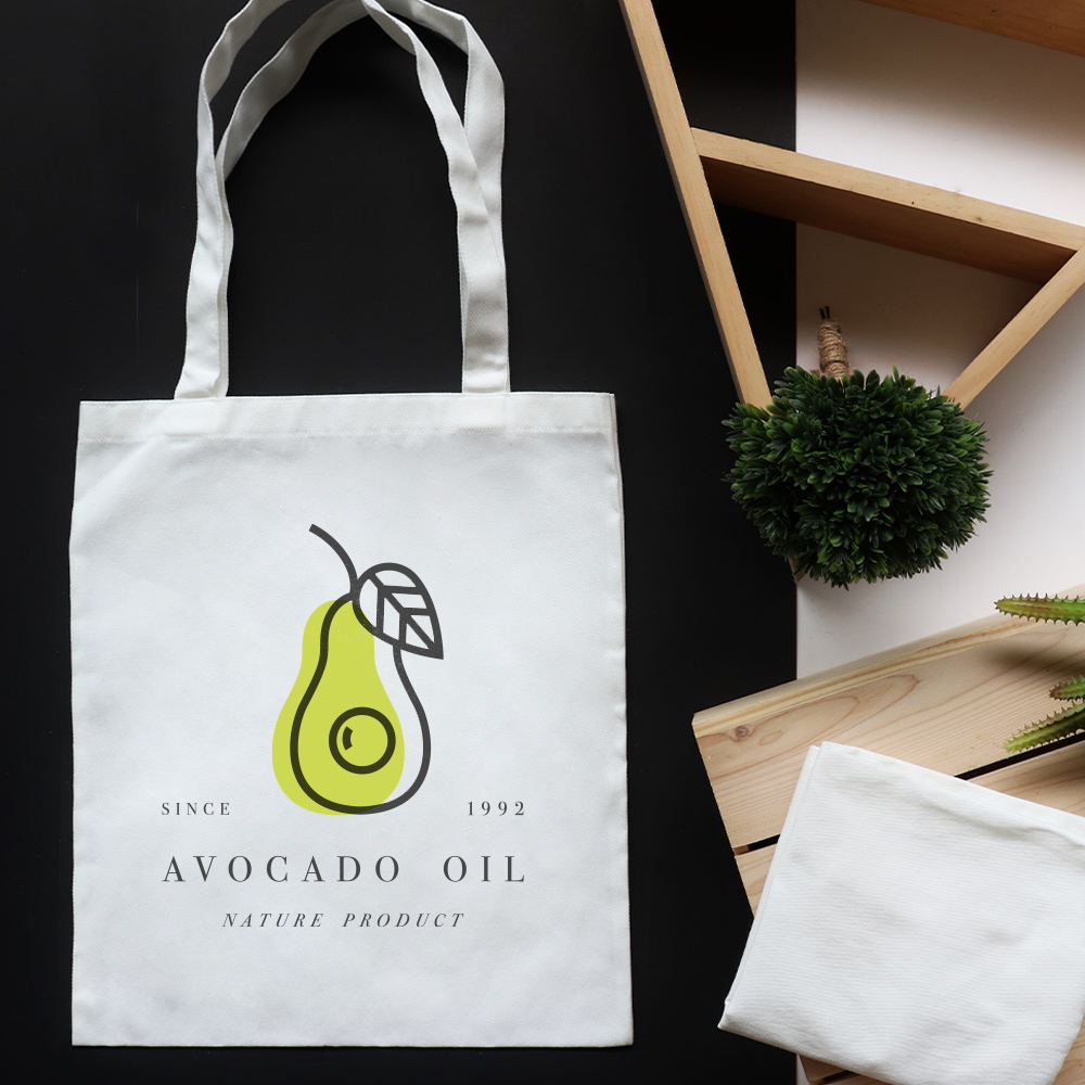 Long Handle Cotton Bags - Full Colour