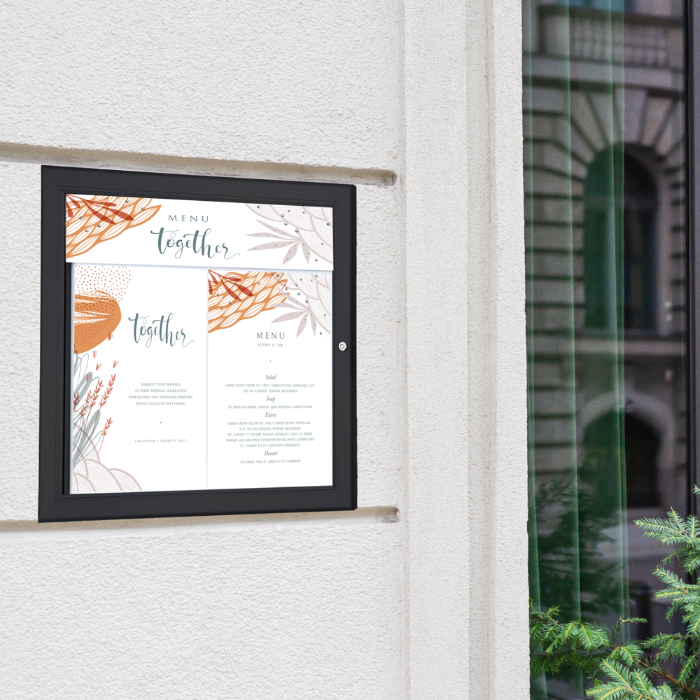 Menu Stand Wall 4
