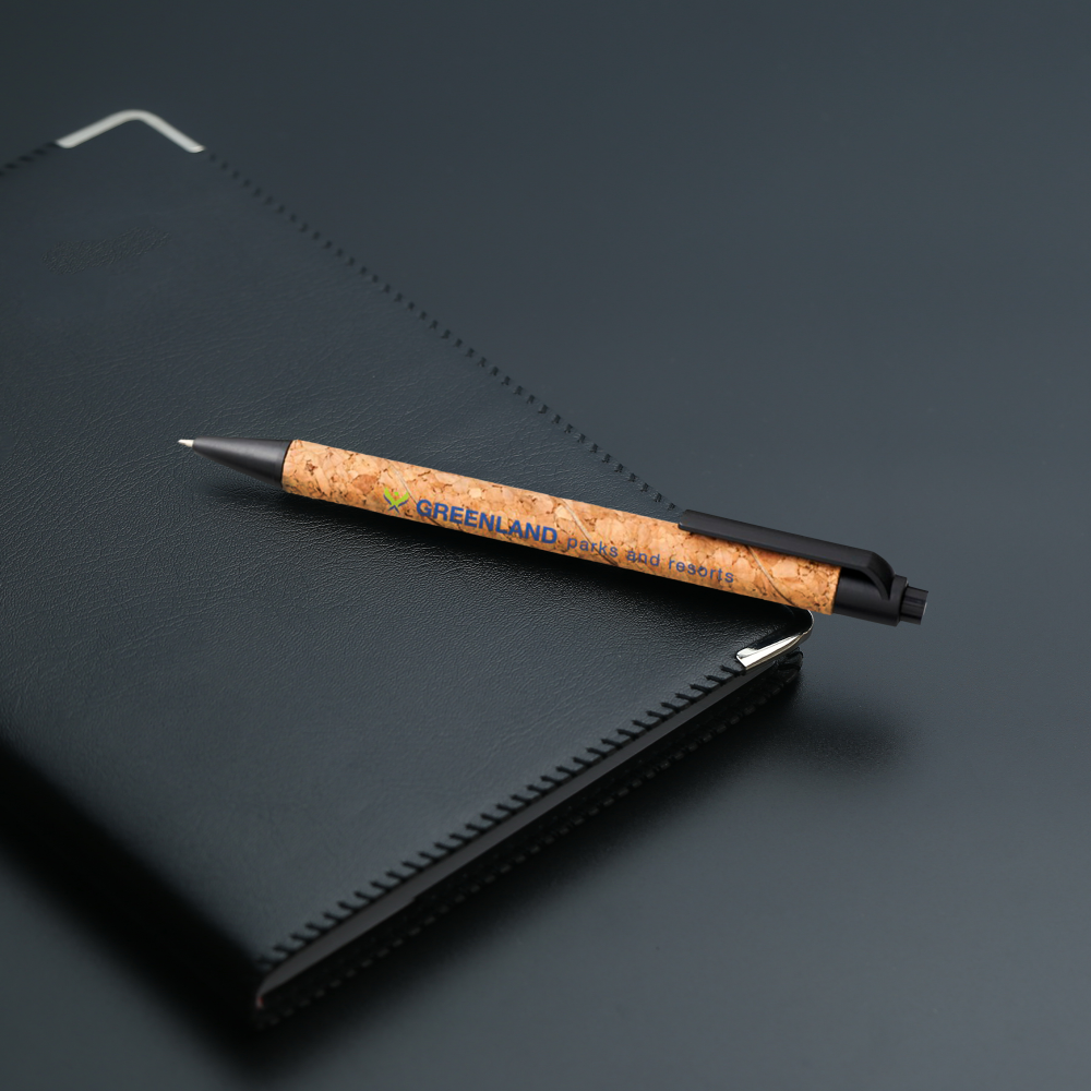 Cork Wheat Straw Ballpoint Pen