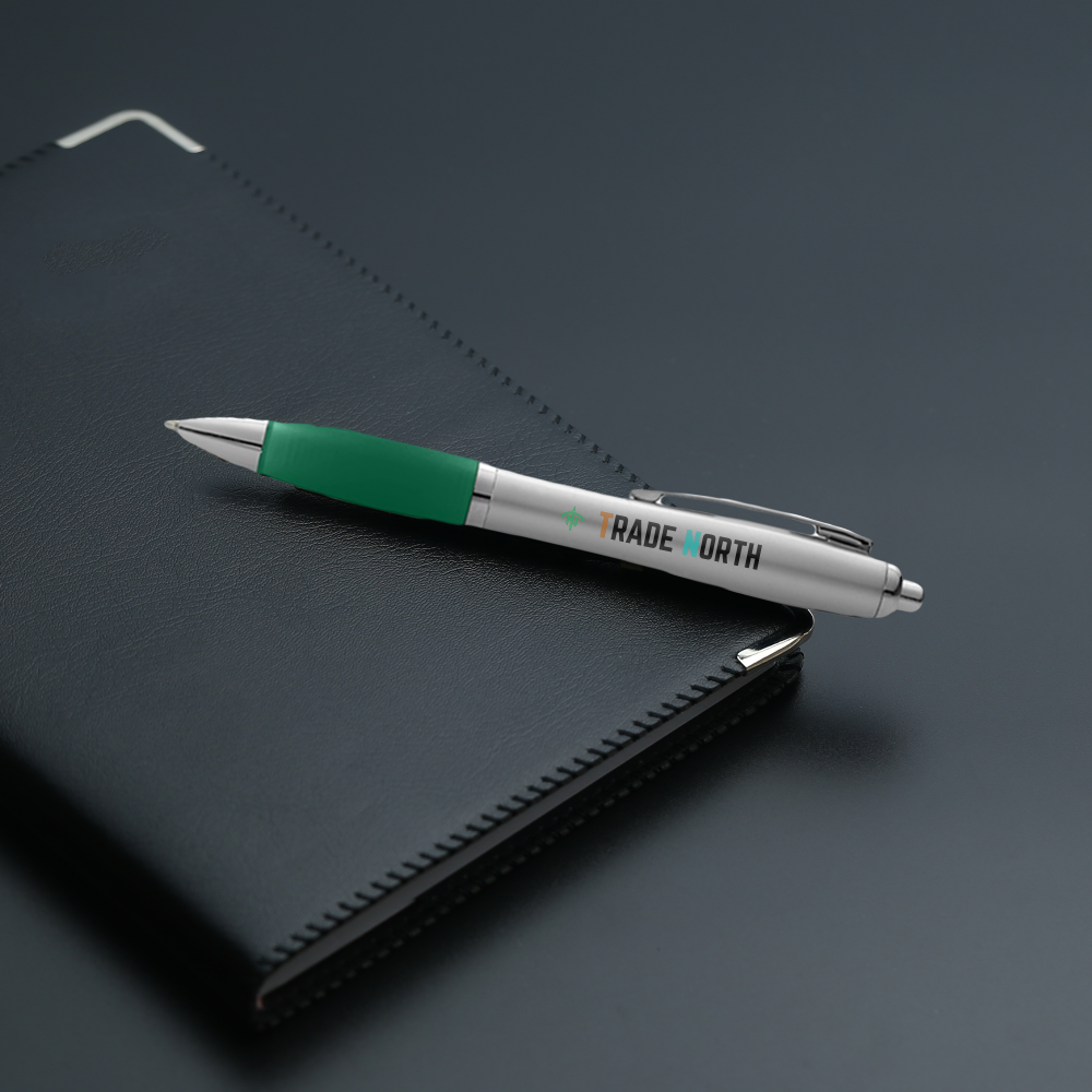 Nash ballpoint silver with coloured grip