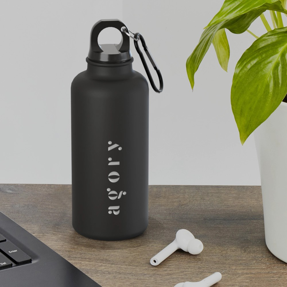 Matte Water Bottle w/ Carabiner | 400 ml
