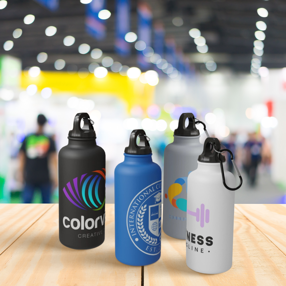 Matte Water Bottle w/ Carabiner | 400 ml