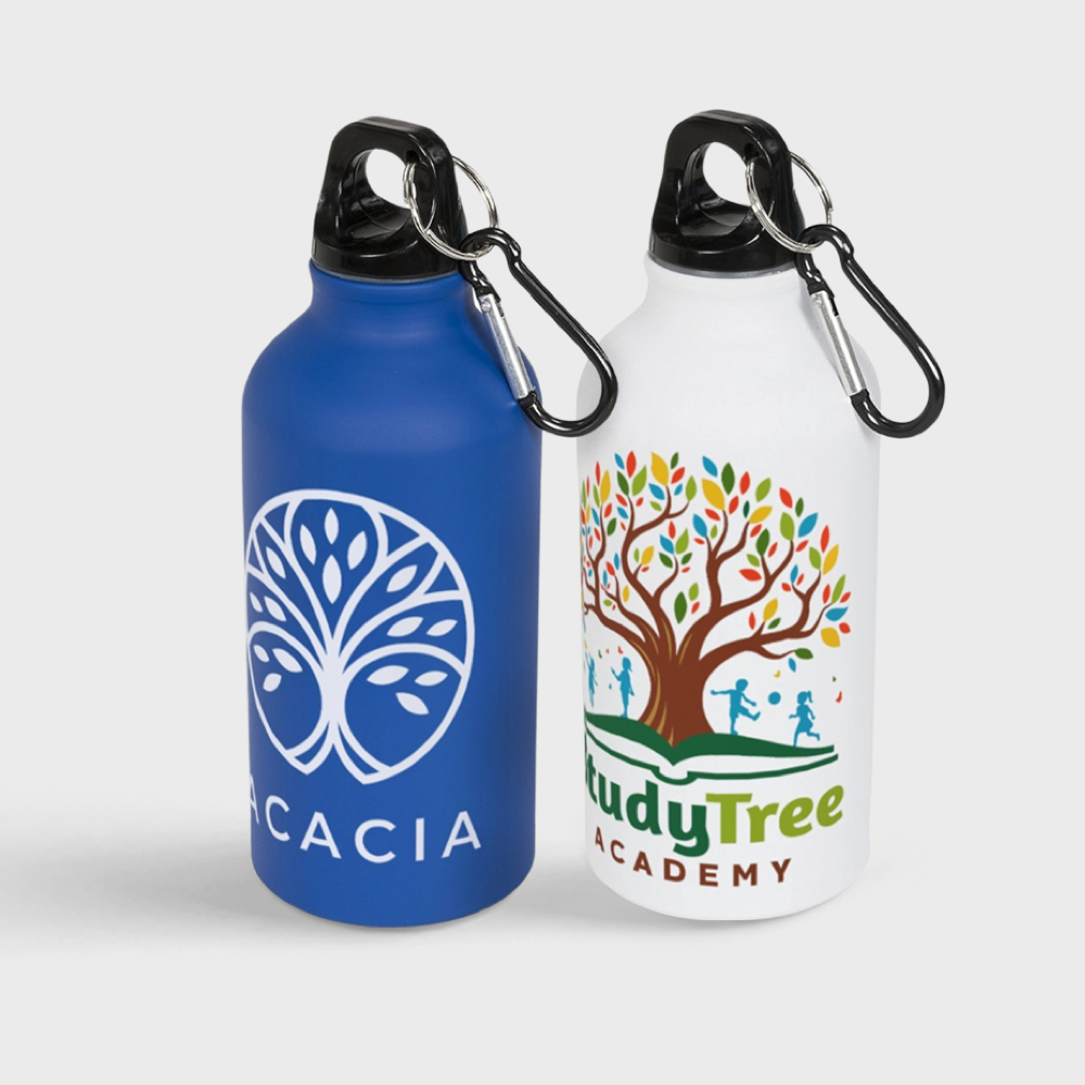Matte Water Bottle w/ Carabiner | 400 ml