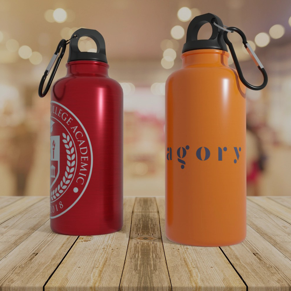 Oregon Aluminium Water Bottle w/ Carabiner | 400ml