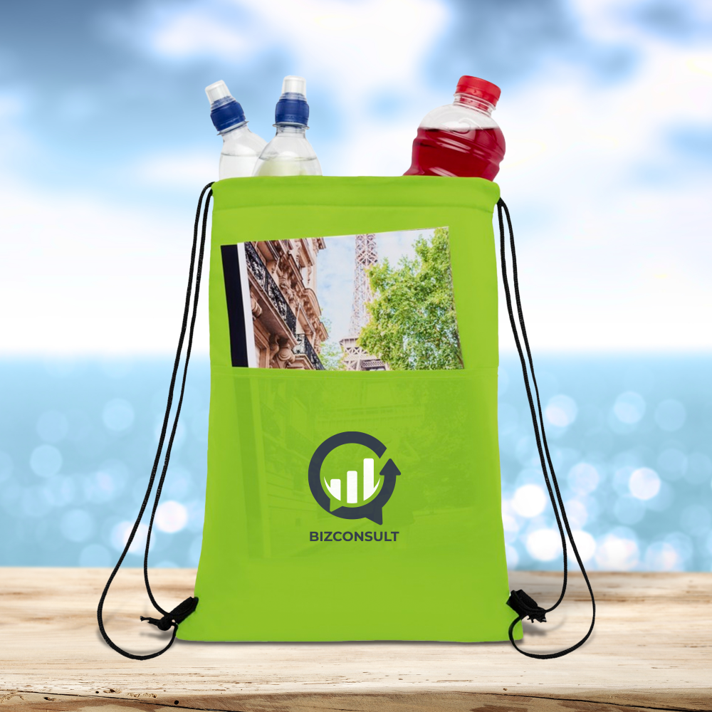 12 Can Drawstring Cooler Bag