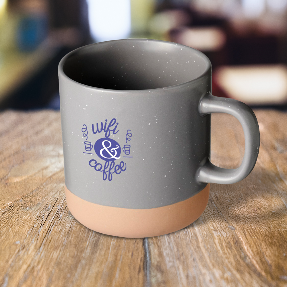 Ceramic Mug with Unglazed Bottom