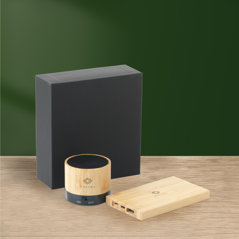 Power Box Bamboo Gift Set