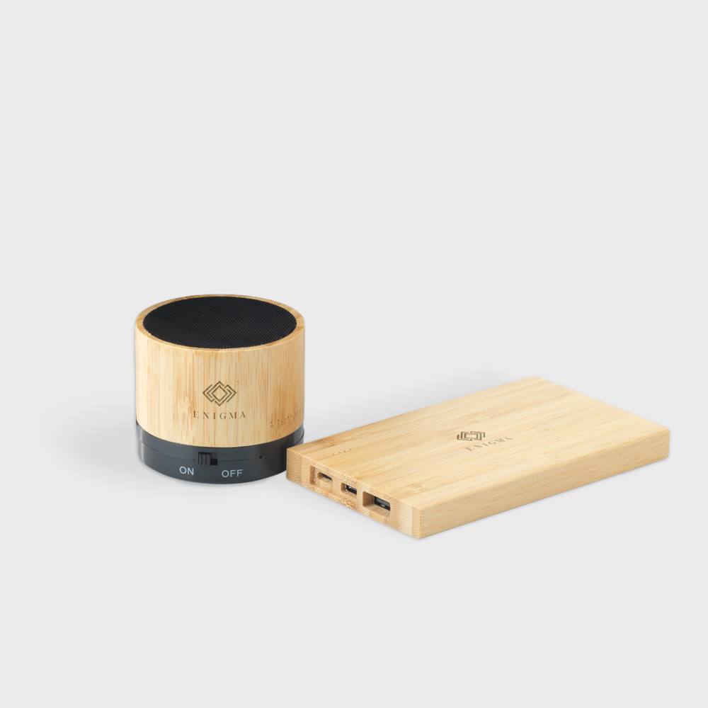 Power Box Bamboo Gift Set