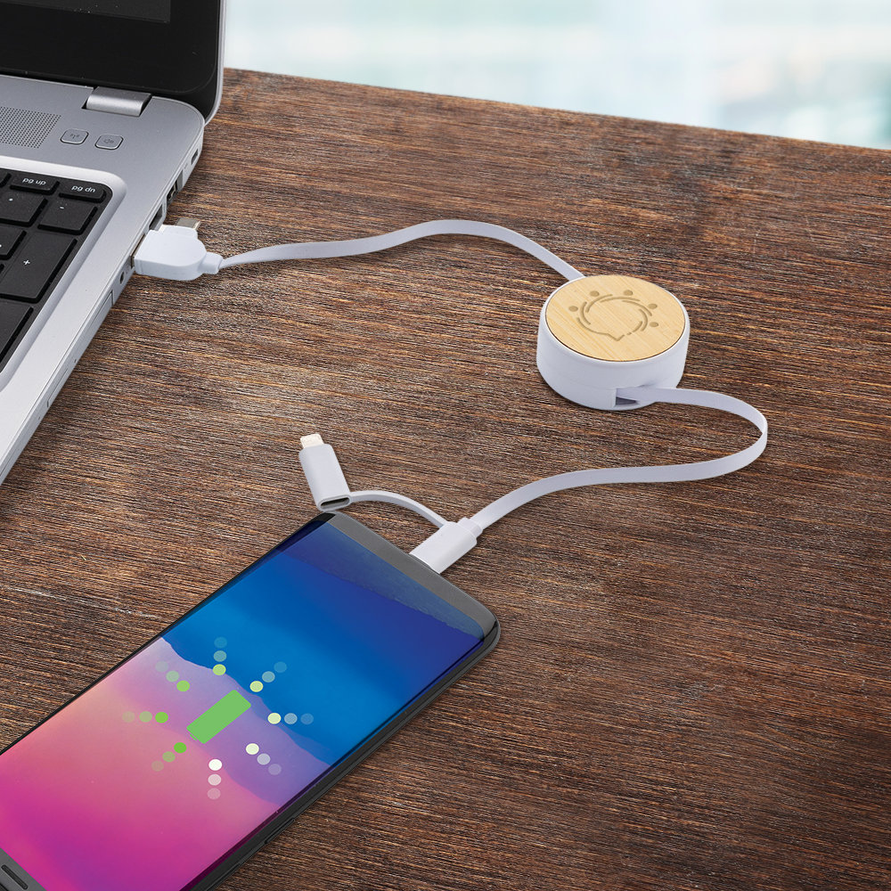 RCS Recycled Plastic 6-in-1 Retractable Cable 7