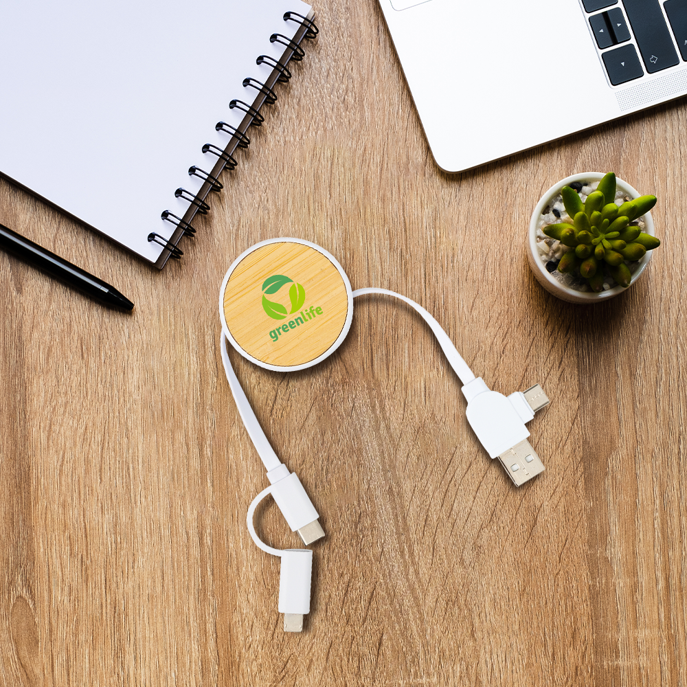 RCS Recycled Plastic 6-in-1 Retractable Cable 6