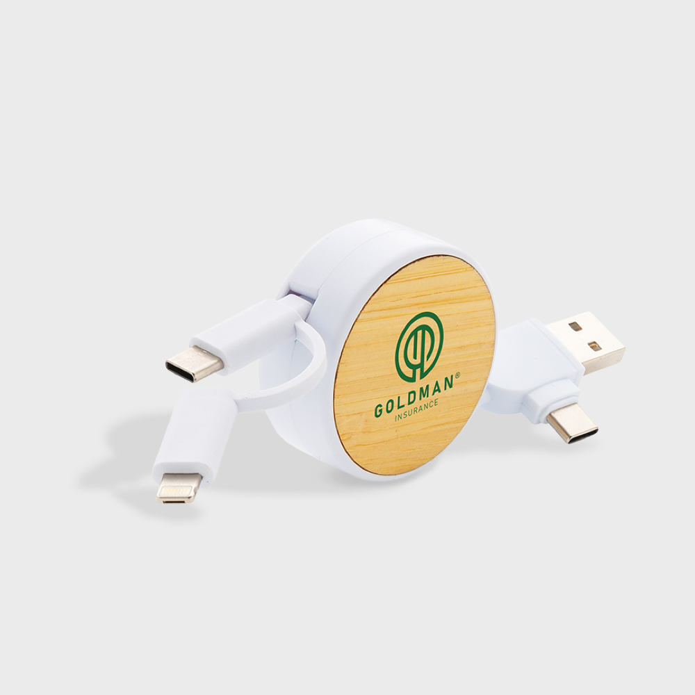 RCS Recycled Plastic 6-in-1 Retractable Cable 9