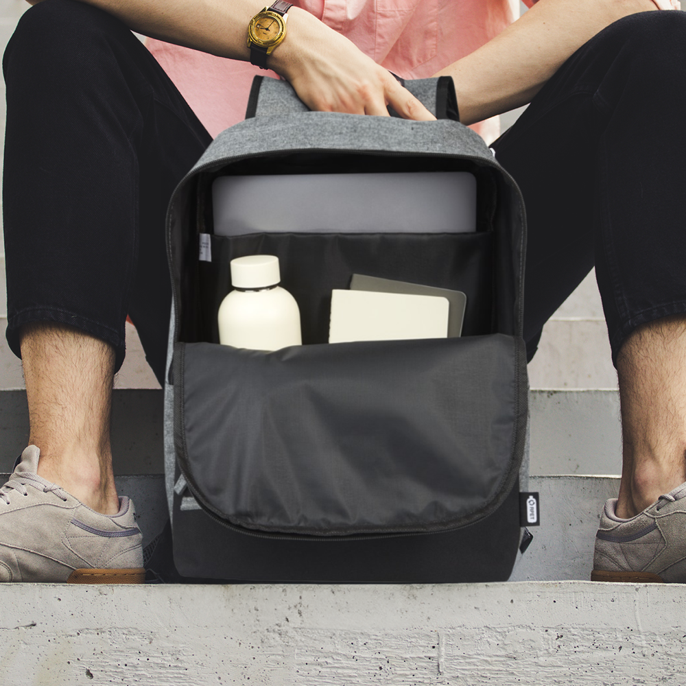 GRS Recycled Two-tone Laptop Backpack 2