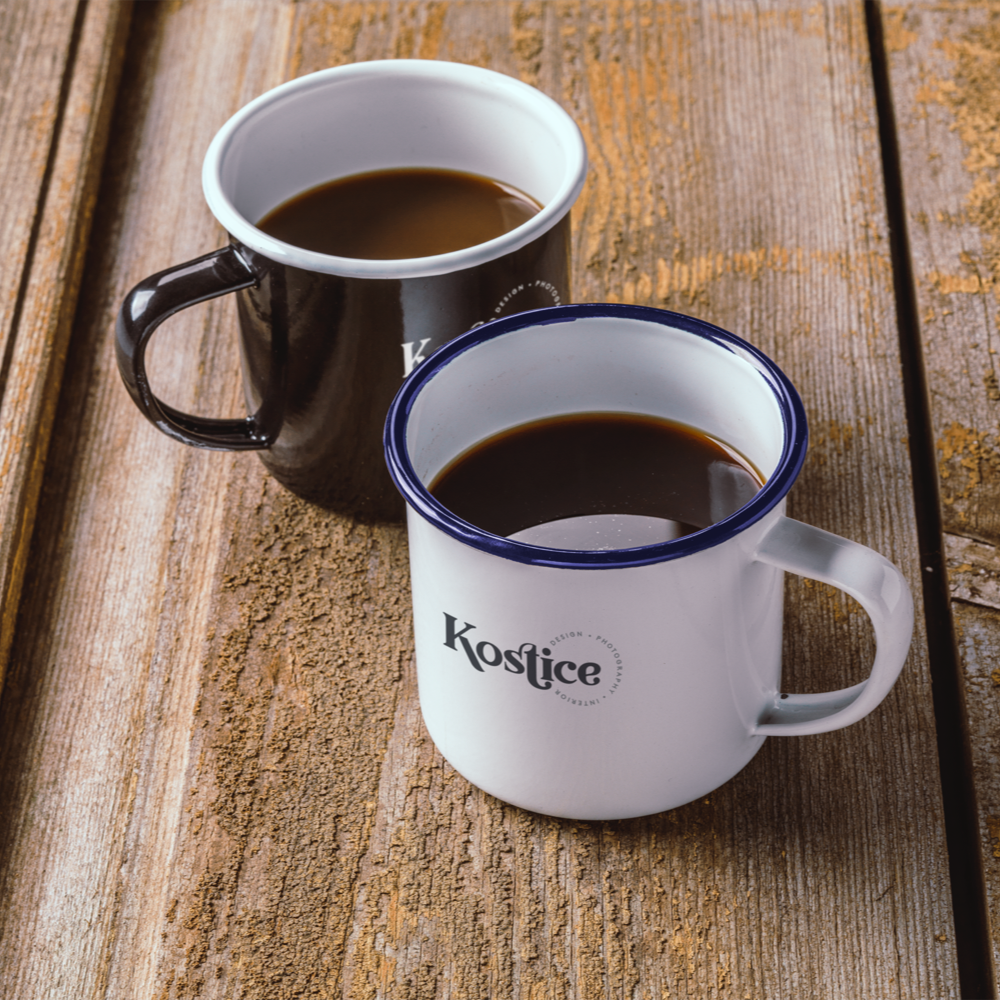 Retro Enamel Mug