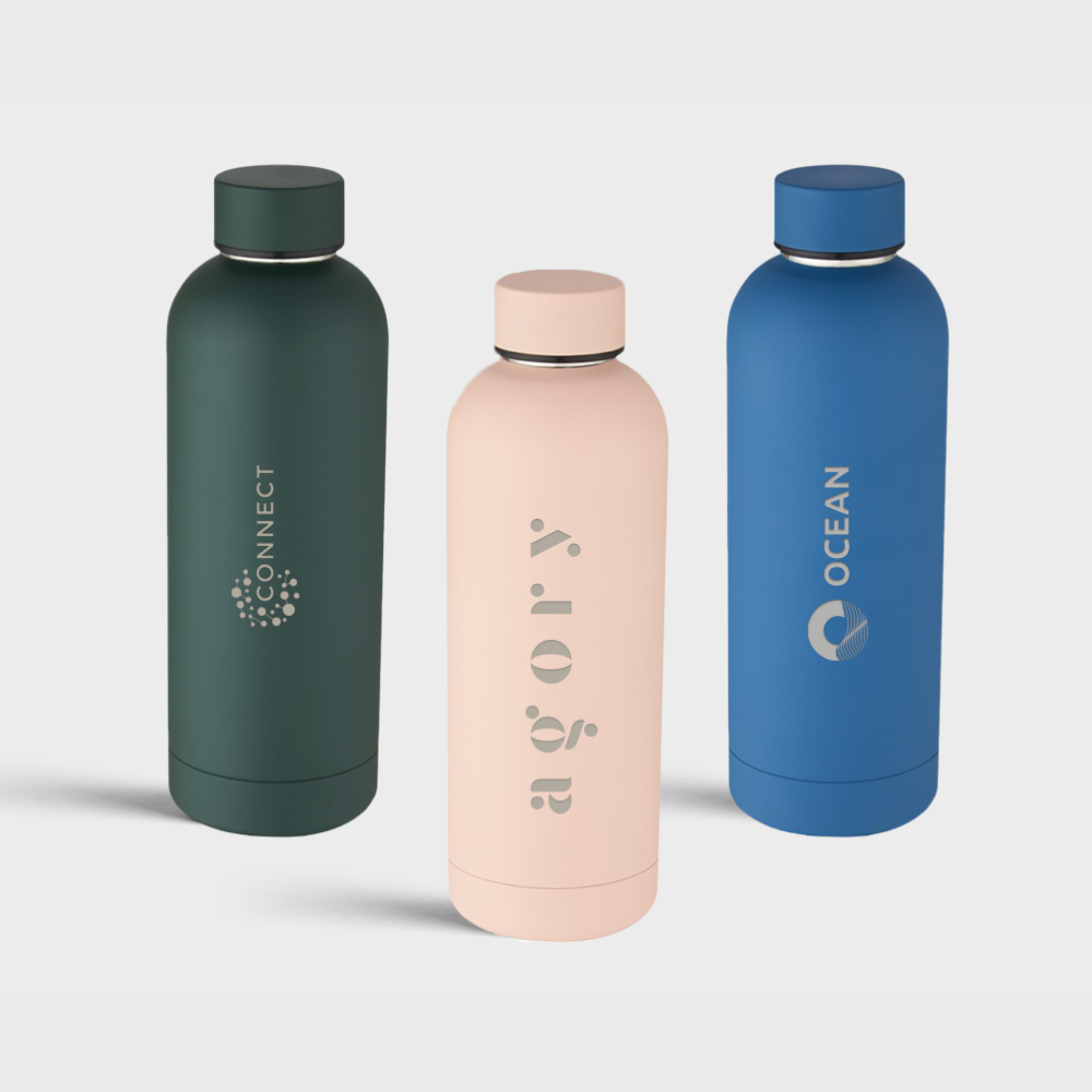 Copper Vacuum Insulated Bottle with Matte Powder-Spray Finish | 500ml