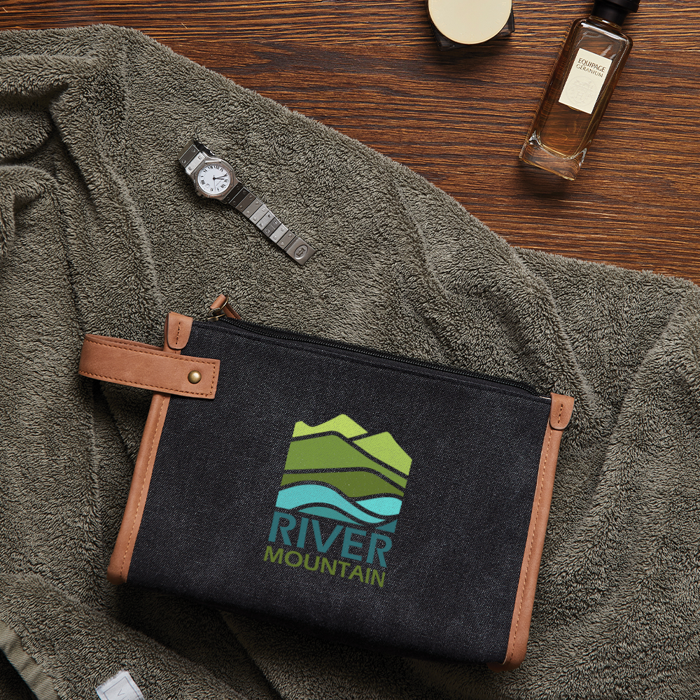 Vinga Bosler Recycled Canvas Toiletry Bag 3