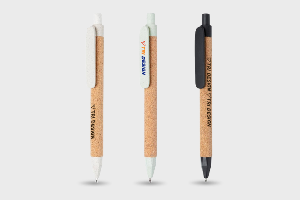 Recycled Wheat Straw Fibre and Cork Pen