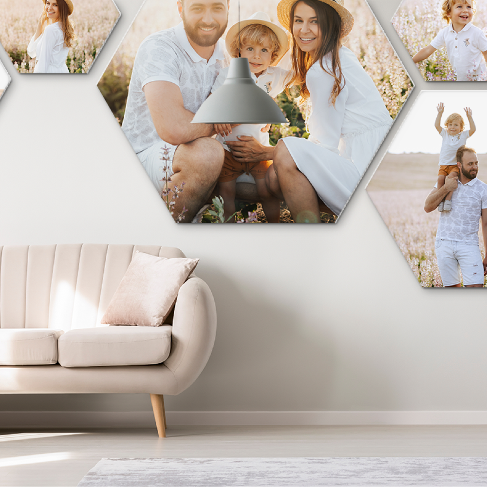 Hexagon Acoustic Photo Panels