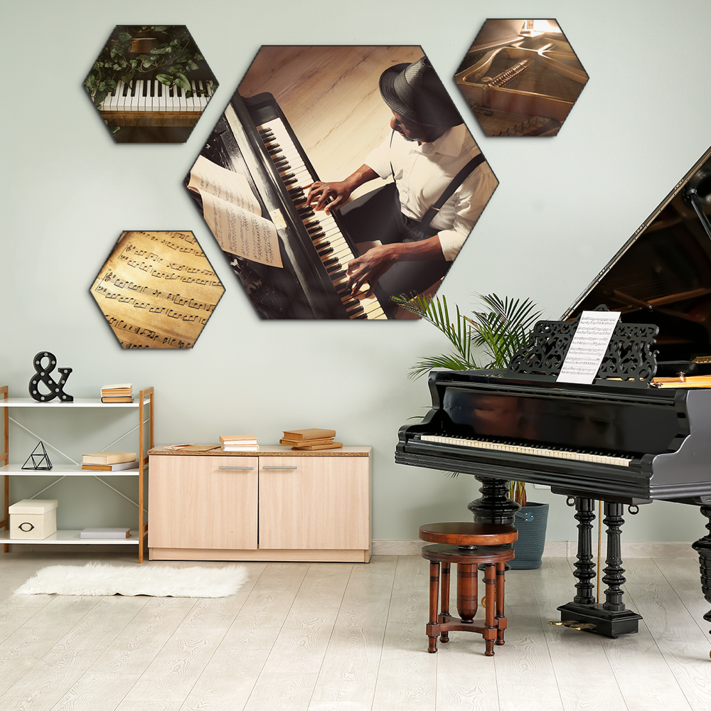 Hexagon Acoustic Photo Panels