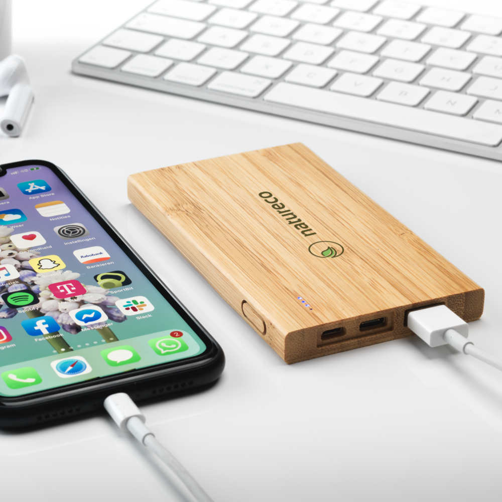 Bamboo Power Bank 4000 mAh