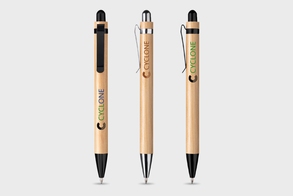 Bamboo Stylus Pen with Metallic Details 4
