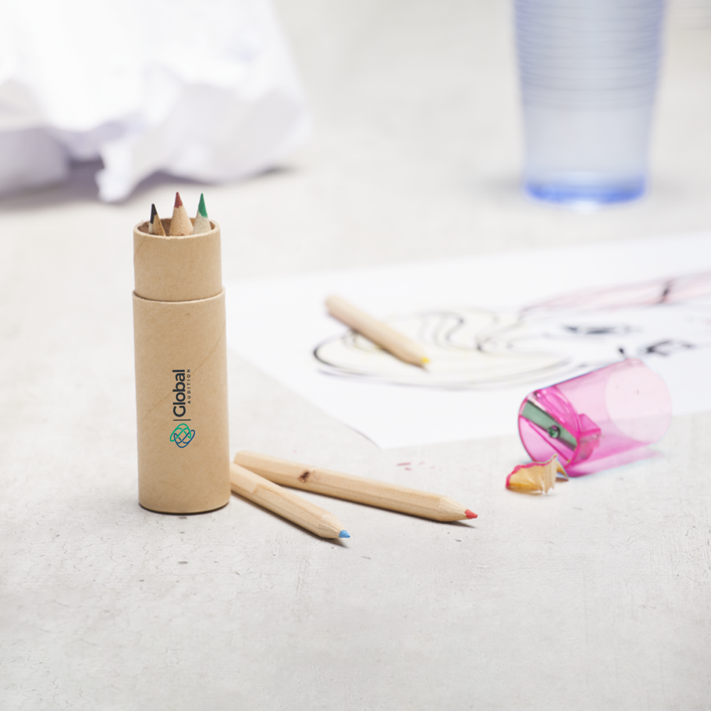Colouring Pencils in Tube with Sharpener