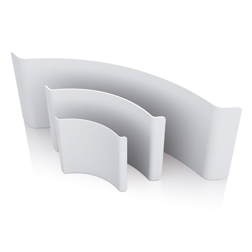 Curved Stretch Wall with Bent Corners