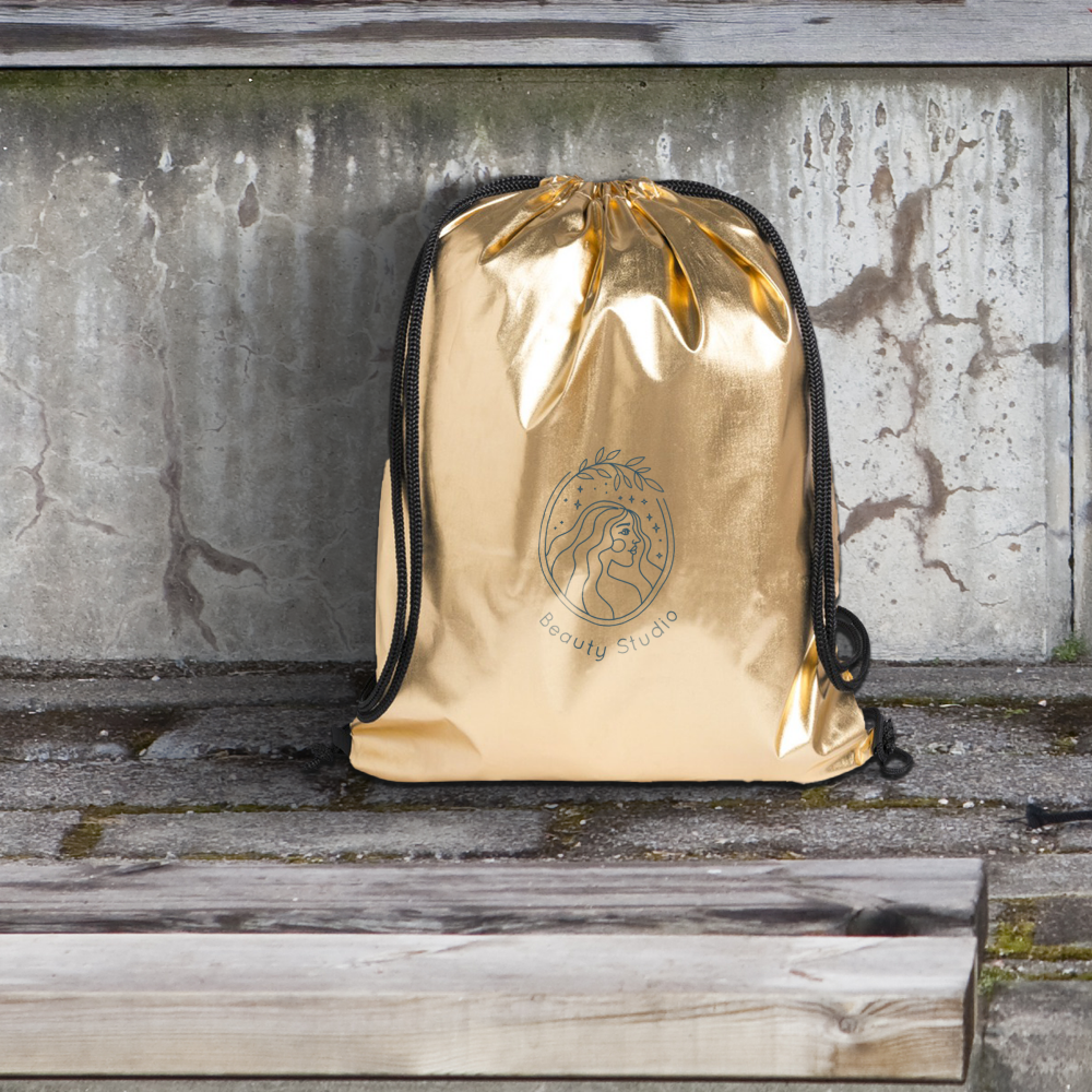Shiny Polyester Drawstring Bags 3