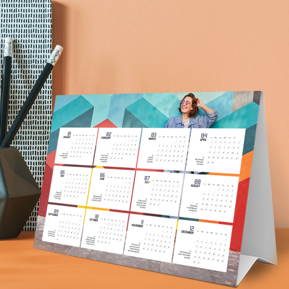 Calendars folded