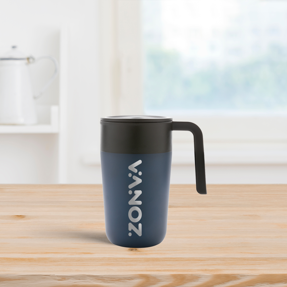 GRS Recycled PP and SS Mug with Handle