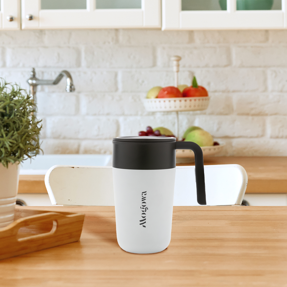 GRS Recycled PP and SS Mug with Handle