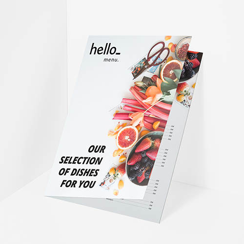Half Fold Menus
