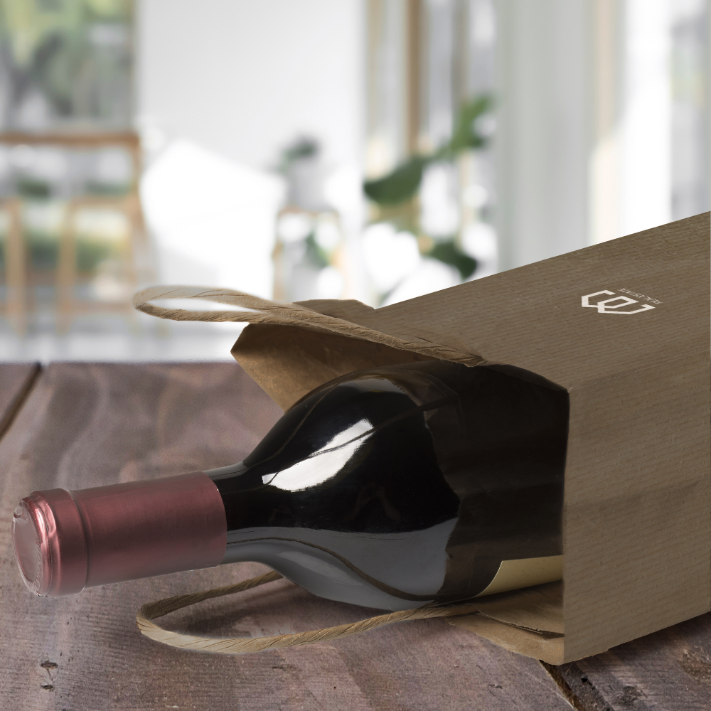 Kraft Wine Bottle Bags