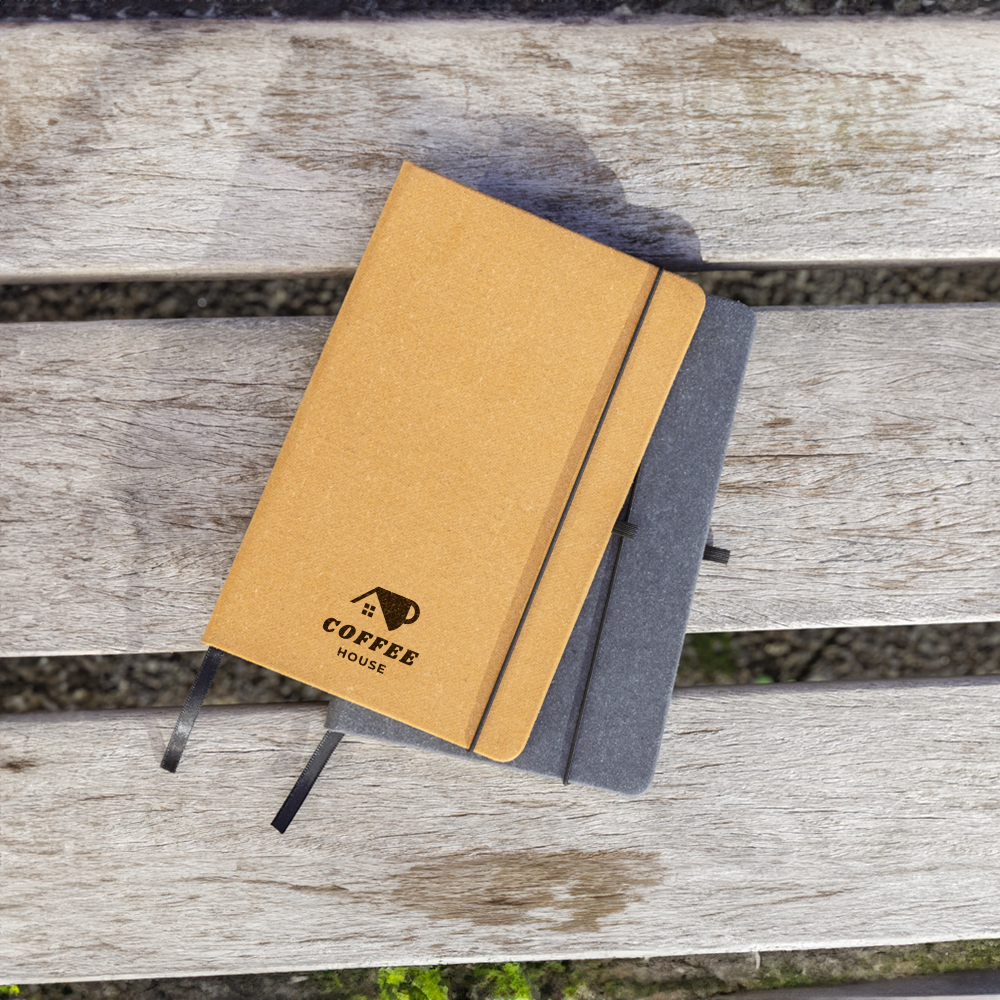 Recycled Leather Hardcover Notebook A5