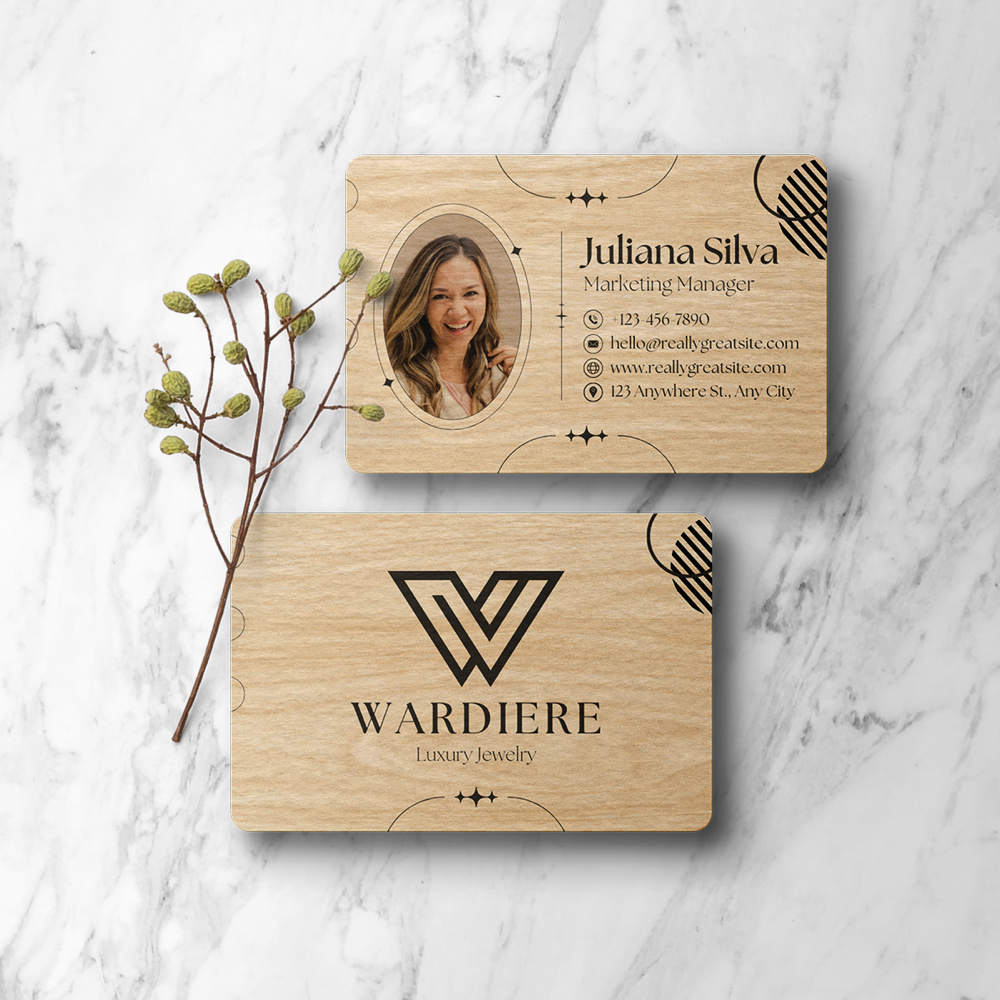 Wood Business Cards