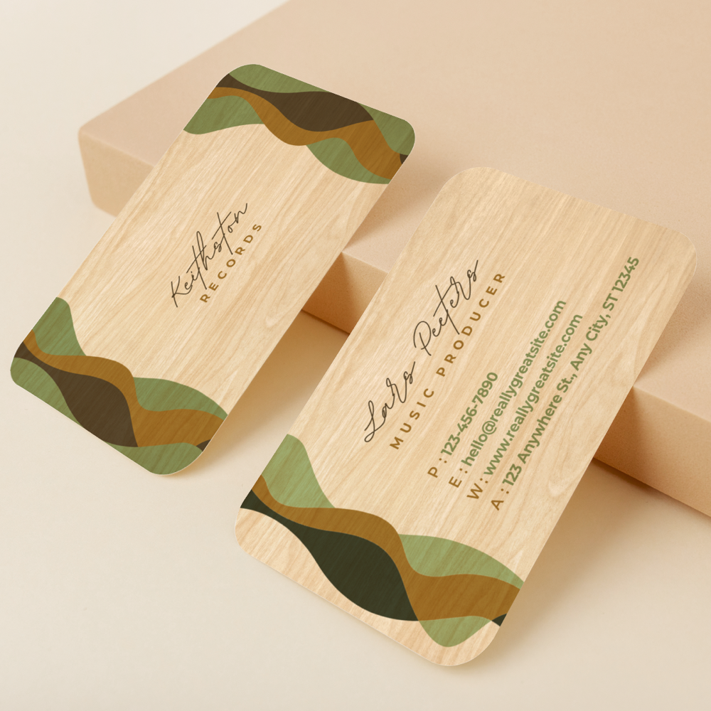 Wood Business Cards